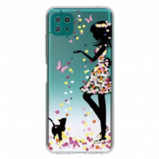 Mobilcover Samsung Galaxy A22 5G Smukt Blomsterhoved