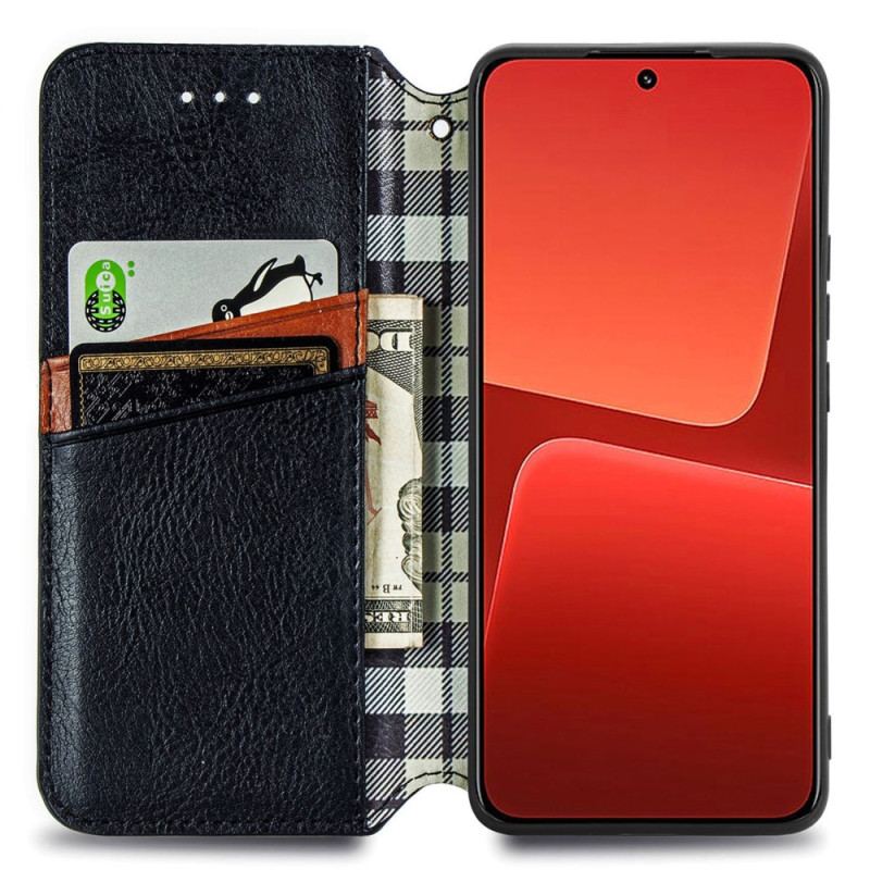 Cover Xiaomi 13 Flip Cover Vintage Mønster