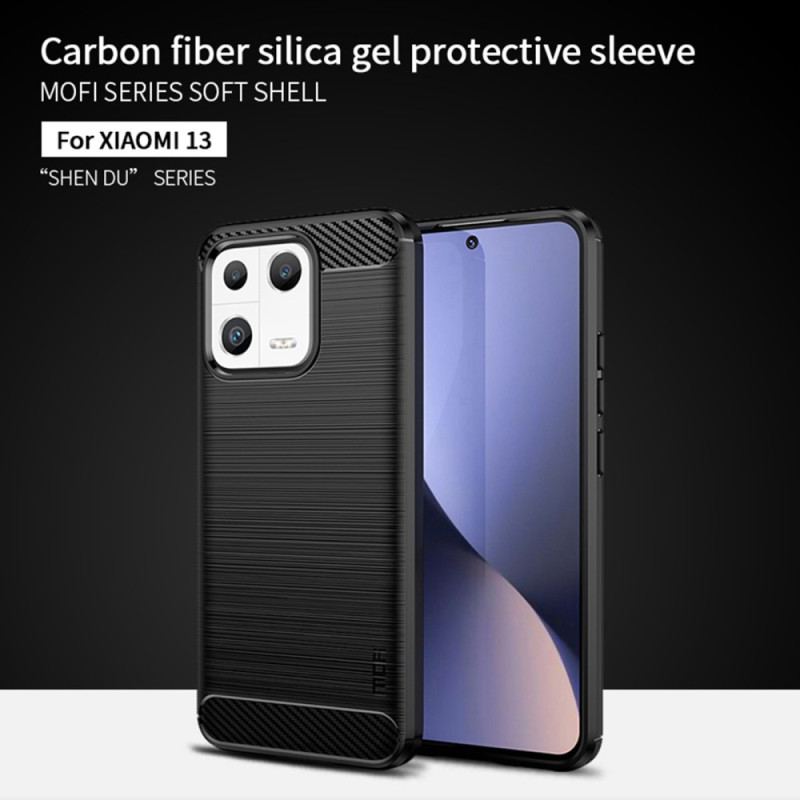 Cover Xiaomi 13 Mofi Børstet Kulfiber