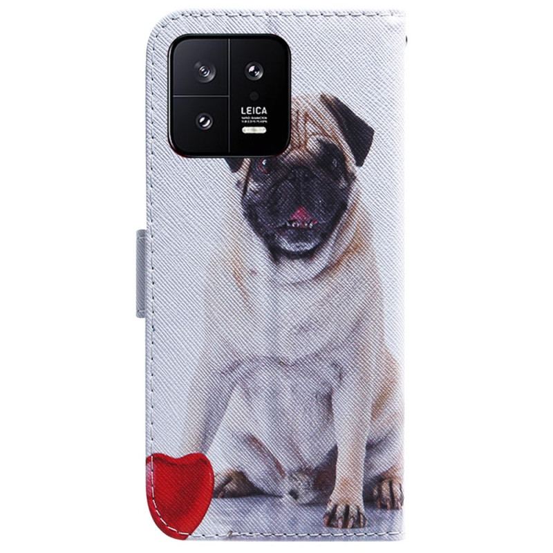 Flip Cover Xiaomi 13 Mops Hund