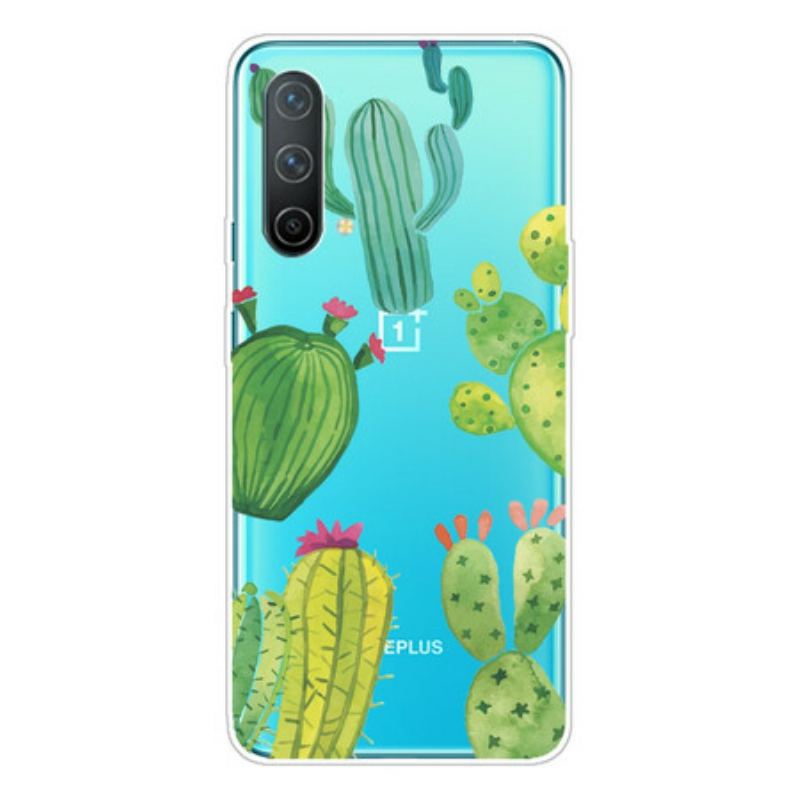 Cover OnePlus Nord CE 5G Akvarel Kaktusser