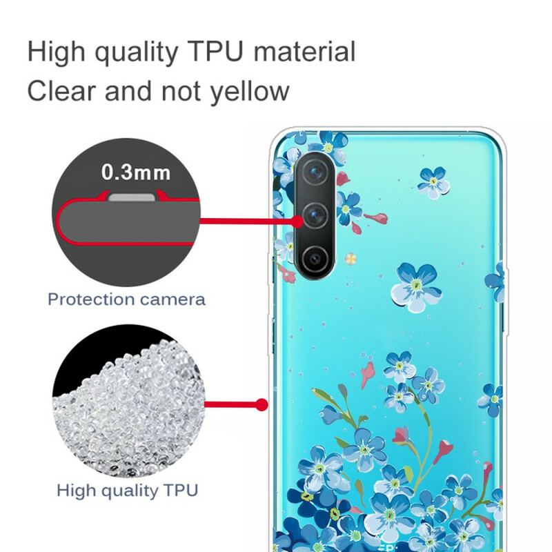 Cover OnePlus Nord CE 5G Blå Blomster