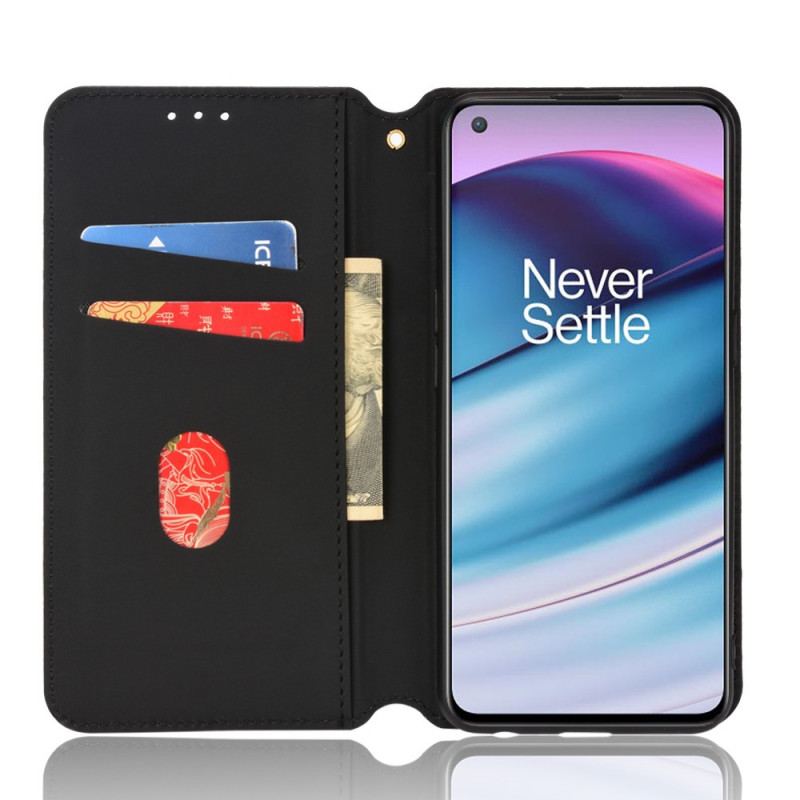 Cover OnePlus Nord CE 5G Flip Cover Diamant Læder Effekt