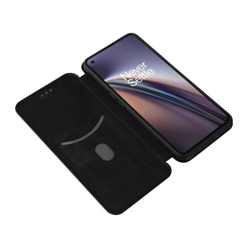 Cover OnePlus Nord CE 5G Flip Cover Farvet Carbon Silikone