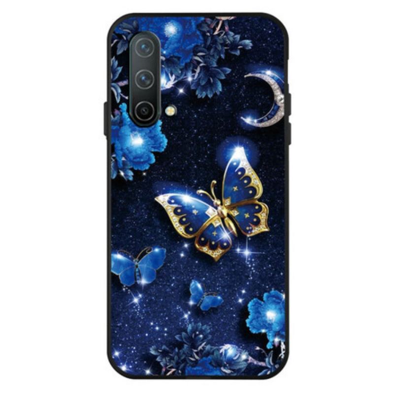 Cover OnePlus Nord CE 5G Gylden Sommerfugl