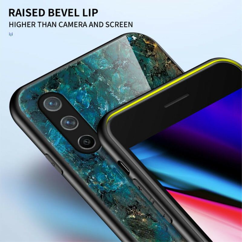 Cover OnePlus Nord CE 5G Marmorfarver Hærdet Glas