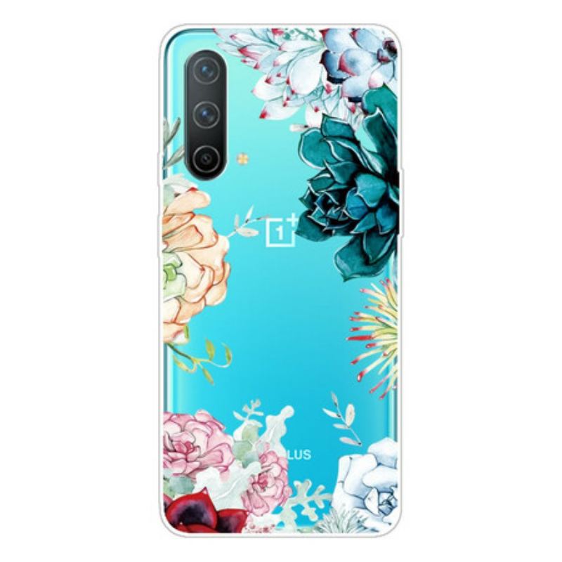 Cover OnePlus Nord CE 5G Sømløse Akvarelblomster