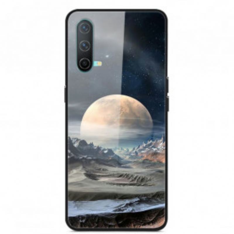 Cover OnePlus Nord CE 5G Space Moon Hærdet Glas