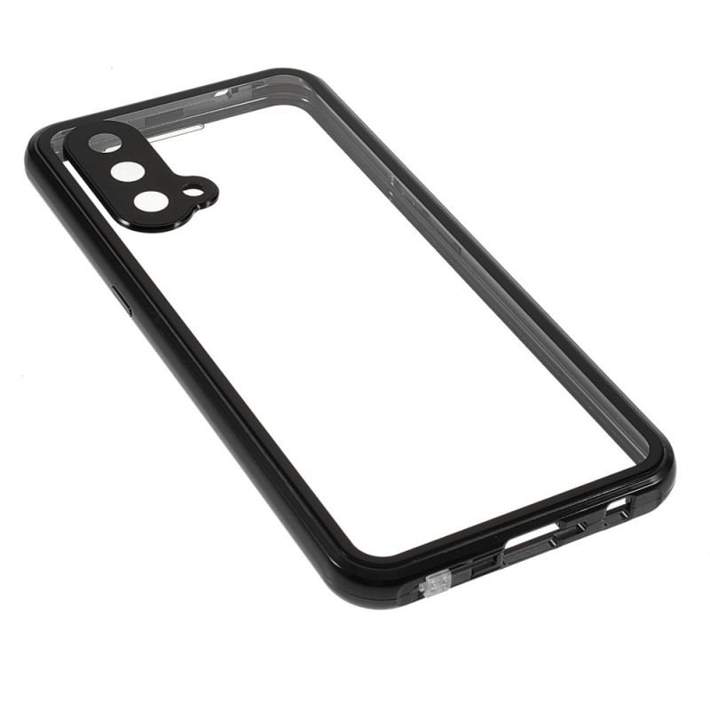 Cover OnePlus Nord CE 5G To Sider Magnetisk Hærdet Glas Og Metal