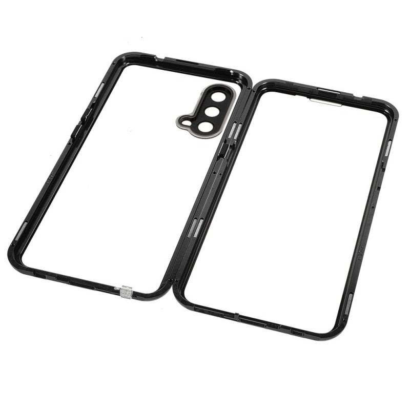 Cover OnePlus Nord CE 5G To Sider Magnetisk Hærdet Glas Og Metal