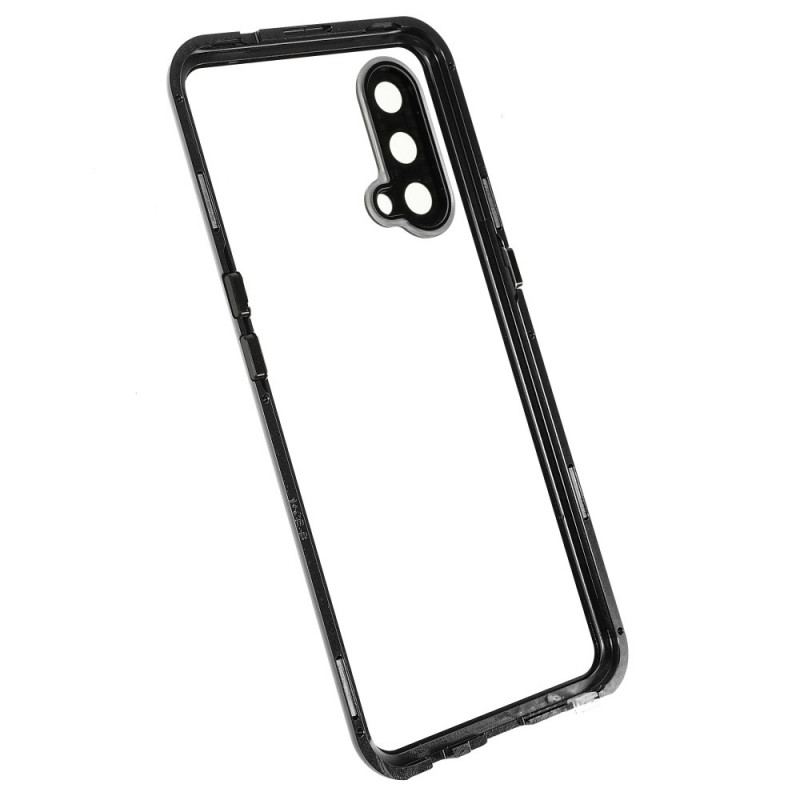 Cover OnePlus Nord CE 5G To Sider Magnetisk Hærdet Glas Og Metal