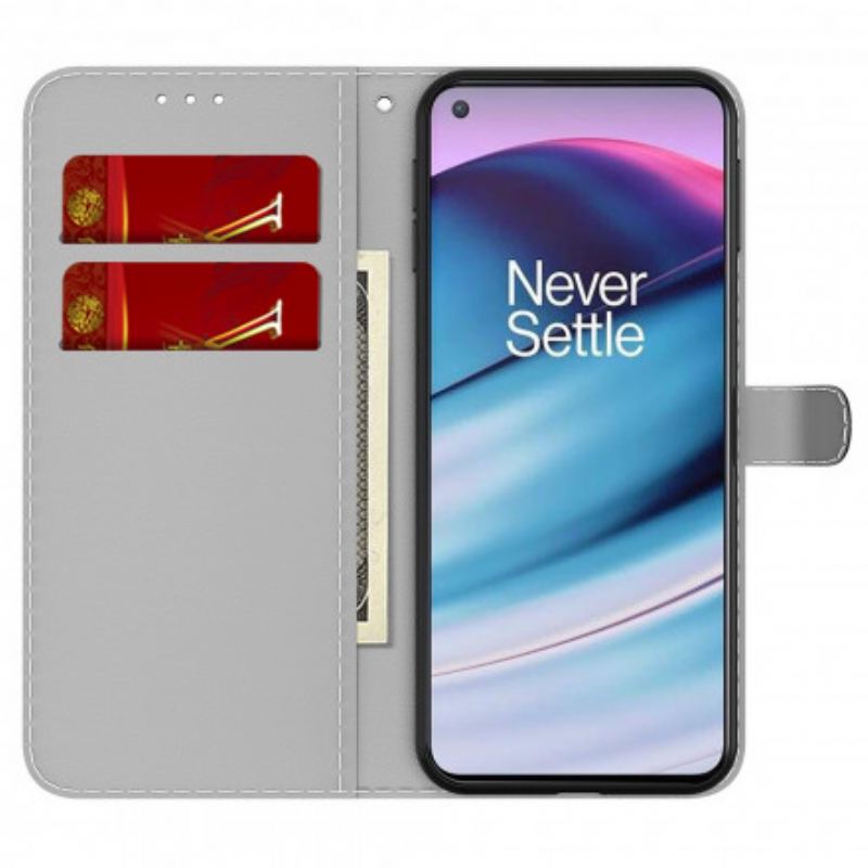 Flip Cover OnePlus Nord CE 5G Abstrakt Mønster