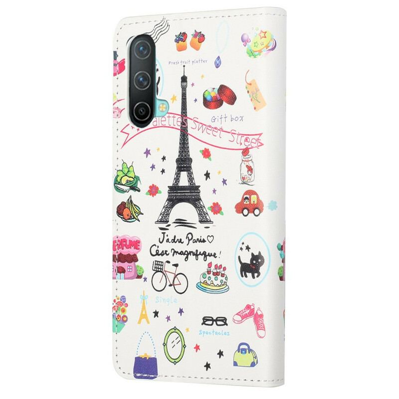 Flip Cover OnePlus Nord CE 5G Jeg Elsker Paris