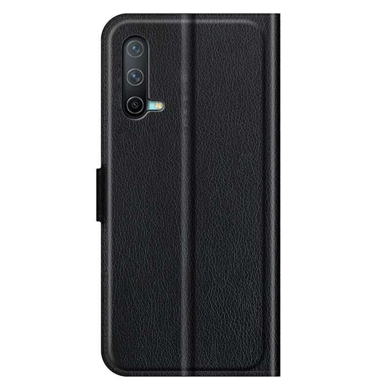 Flip Cover OnePlus Nord CE 5G Klassisk Litchi-effekt