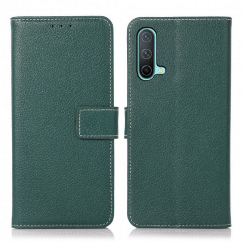 Flip Cover OnePlus Nord CE 5G Litchi Tekstur