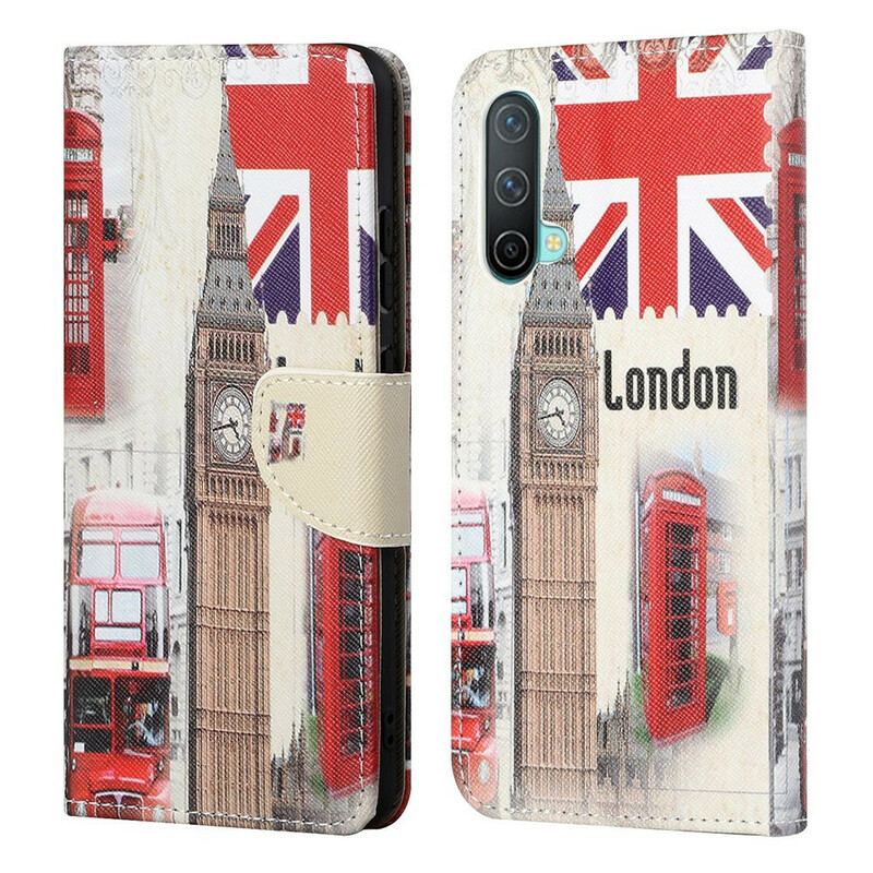 Flip Cover OnePlus Nord CE 5G London Liv