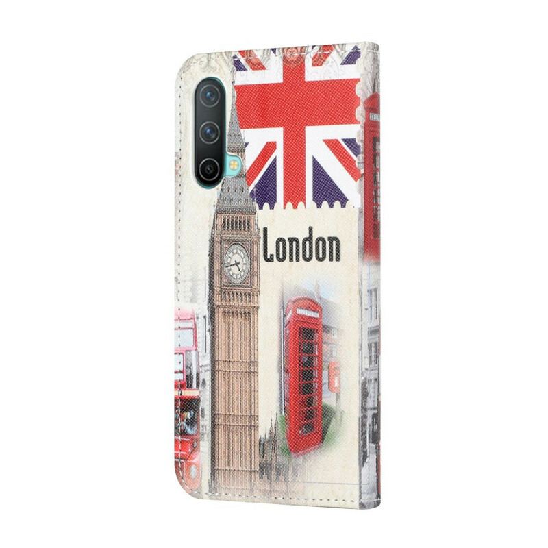 Flip Cover OnePlus Nord CE 5G London Liv