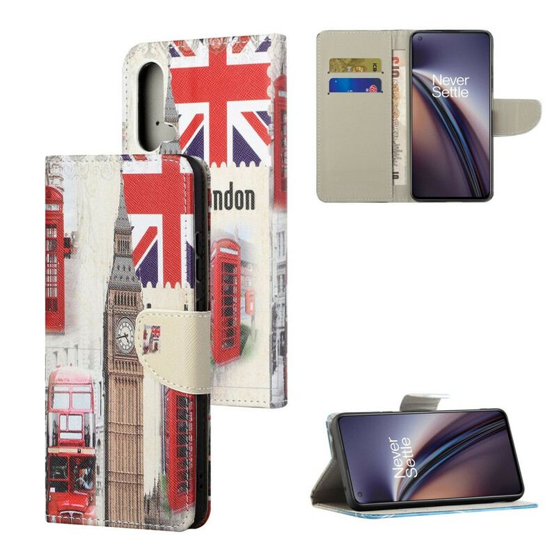 Flip Cover OnePlus Nord CE 5G London Liv