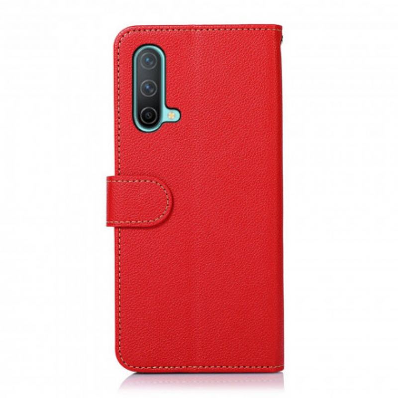 Flip Cover OnePlus Nord CE 5G Lychee Style Rfid Khazneh