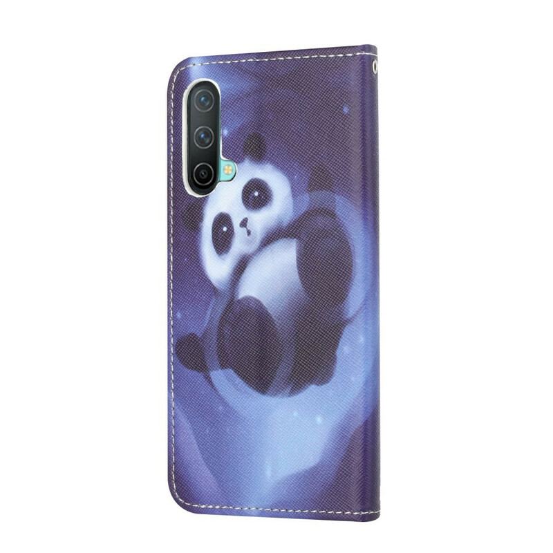 Flip Cover OnePlus Nord CE 5G Med Snor Panda Space Med Snor