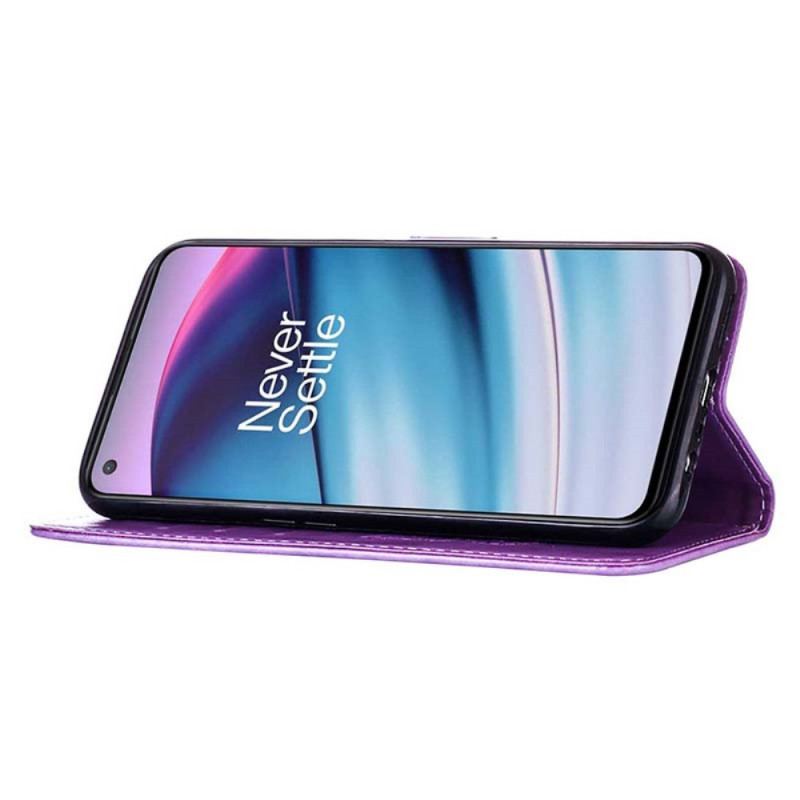 Flip Cover OnePlus Nord CE 5G Sommerfugle Design