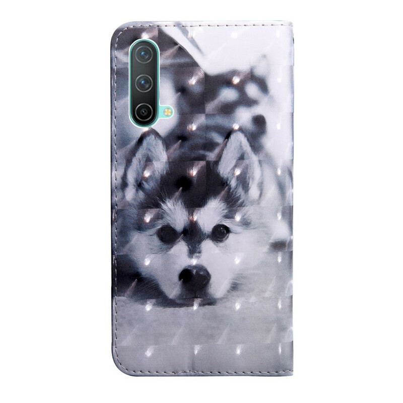 Flip Cover OnePlus Nord CE 5G Sort Og Hvid Hund