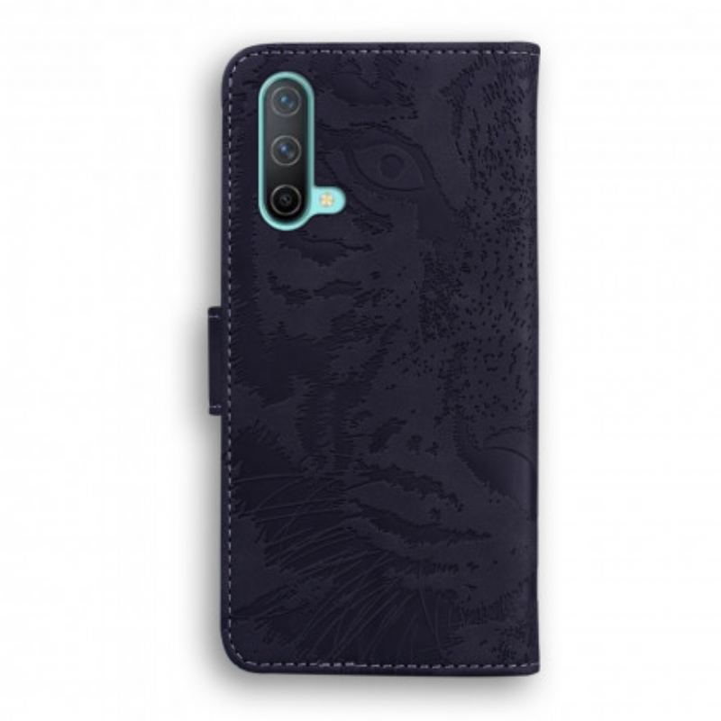 Flip Cover OnePlus Nord CE 5G Tiger Ansigtsprint