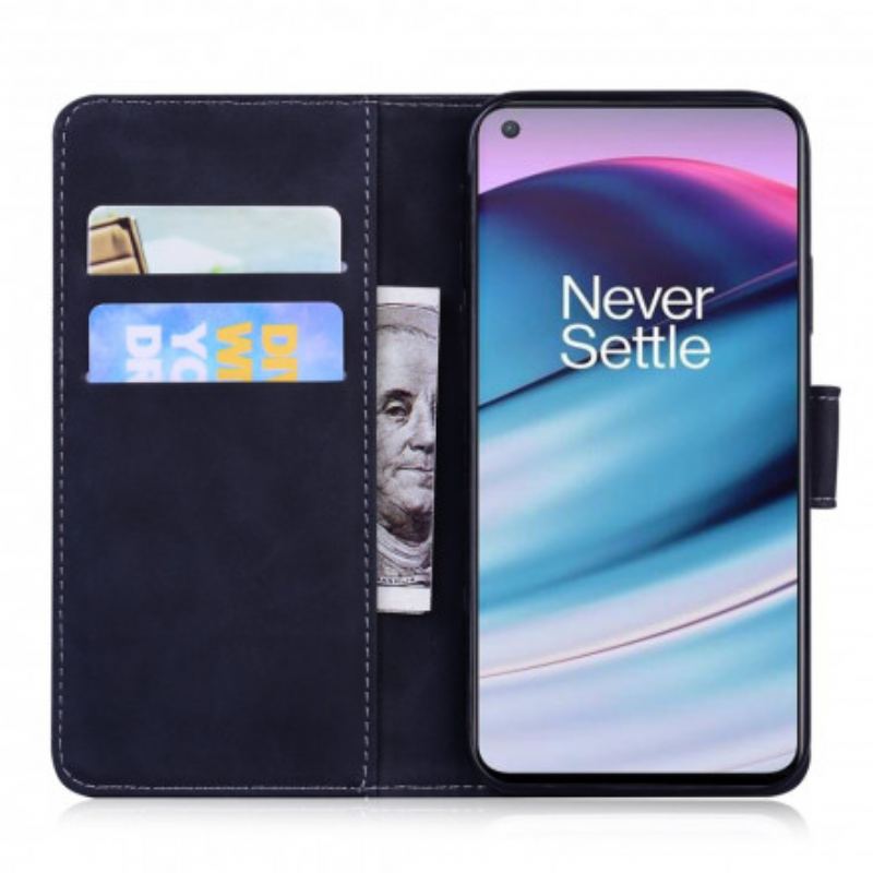 Flip Cover OnePlus Nord CE 5G Tiger Ansigtsprint