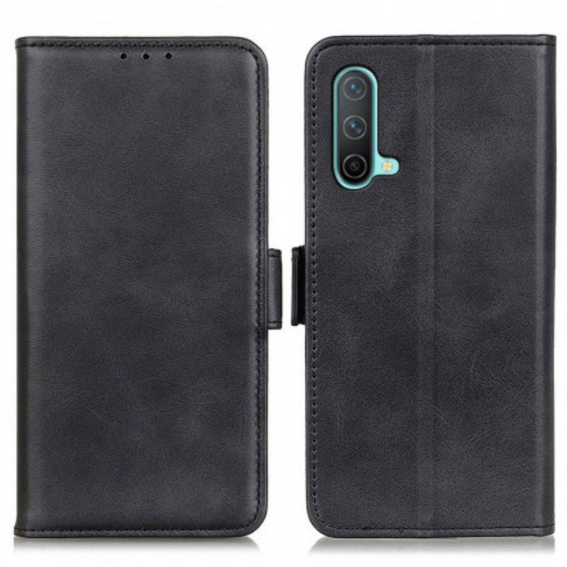 Læder Cover OnePlus Nord CE 5G Flip Cover Dobbelt Klap