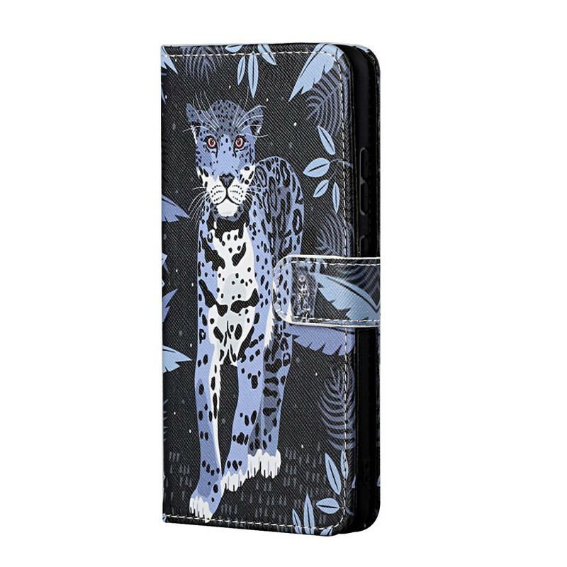 Læder Cover OnePlus Nord CE 5G Med Snor Strappy Leopard