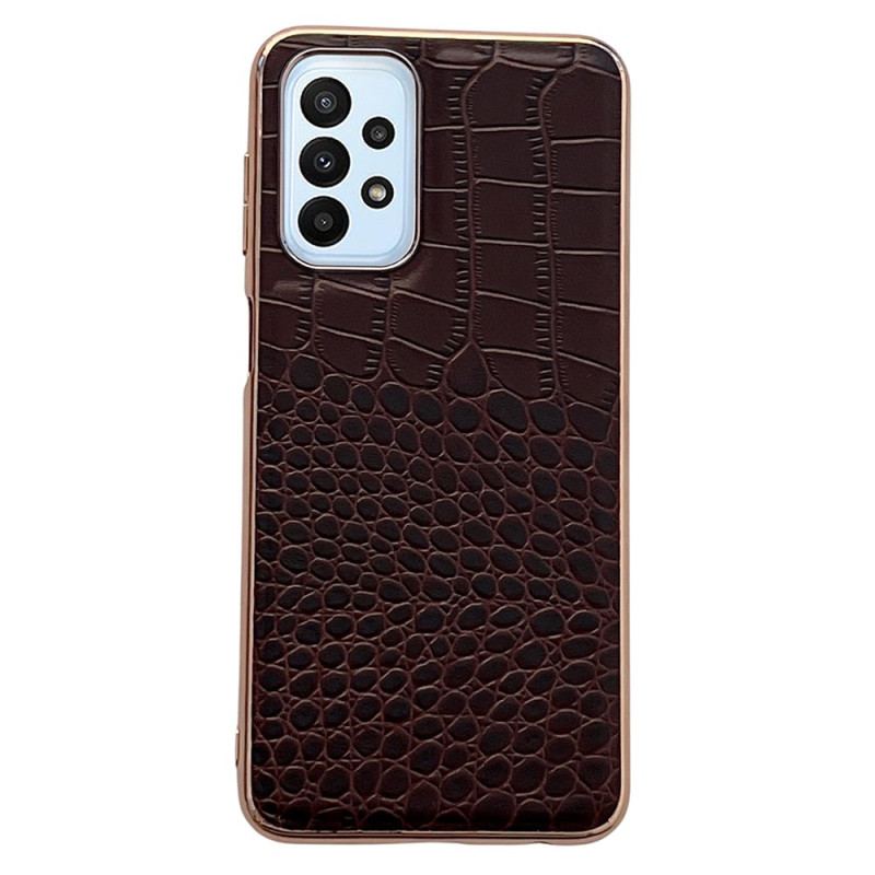 Cover Samsung Galaxy A23 5G Ægte Crocodile Texture Læder