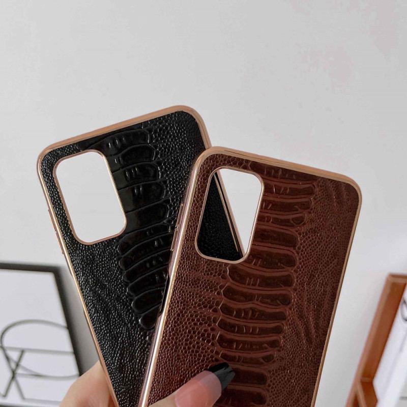 Cover Samsung Galaxy A23 5G Ægte Læder I Krokodillestil