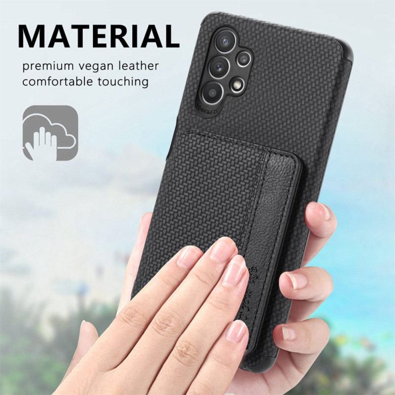 Cover Samsung Galaxy A23 5G Carbon Fiber Kortholder