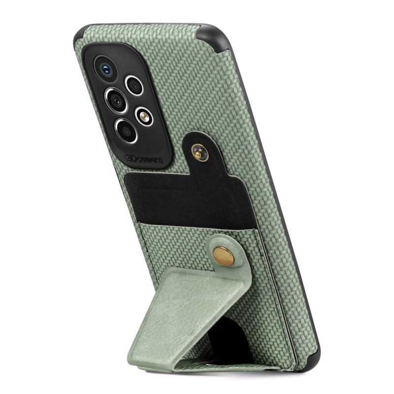 Cover Samsung Galaxy A23 5G Carbon Fiber Kortholder Beslag