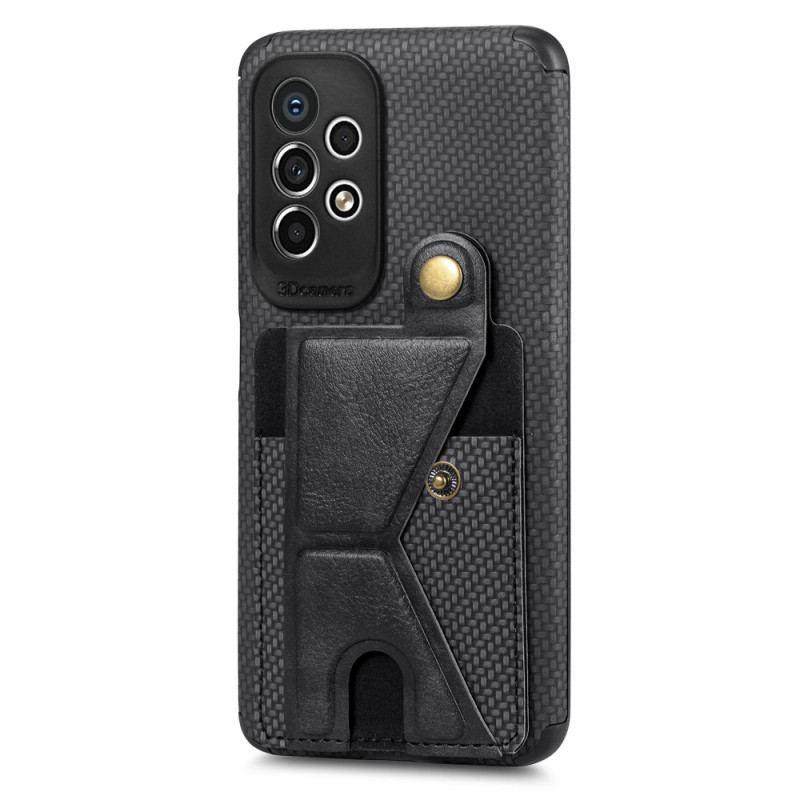 Cover Samsung Galaxy A23 5G Carbon Fiber Kortholder Beslag