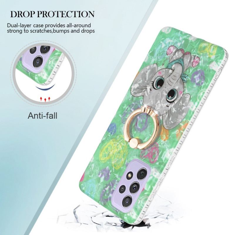 Cover Samsung Galaxy A23 5G Elefant Med Ringstøtte