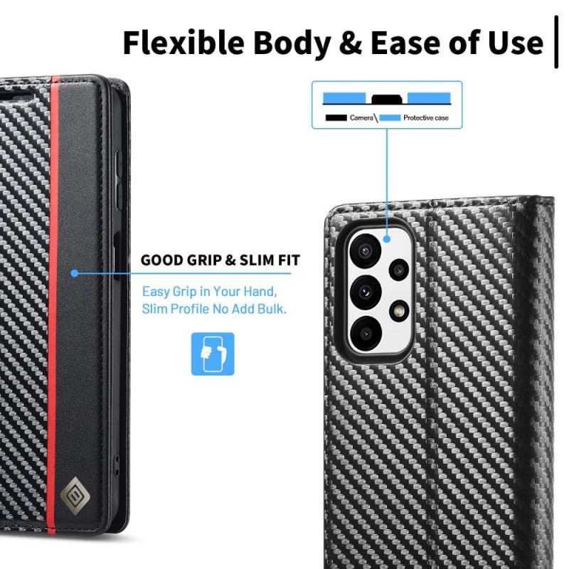 Cover Samsung Galaxy A23 5G Flip Cover Kulfiber Lc.imeeke