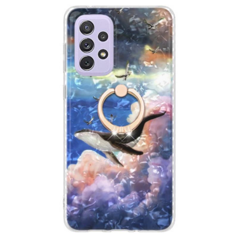 Cover Samsung Galaxy A23 5G Hval Med Ring-støtte