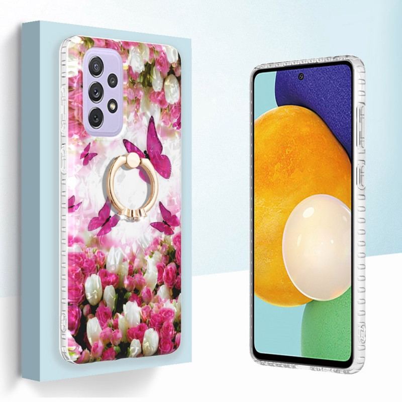 Cover Samsung Galaxy A23 5G Sommerfugle Med Ring-støtte