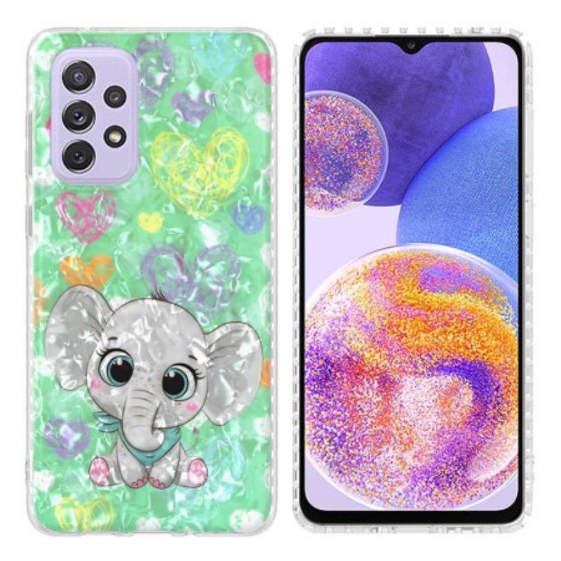 Cover Samsung Galaxy A23 5G Stilfuld Elefant