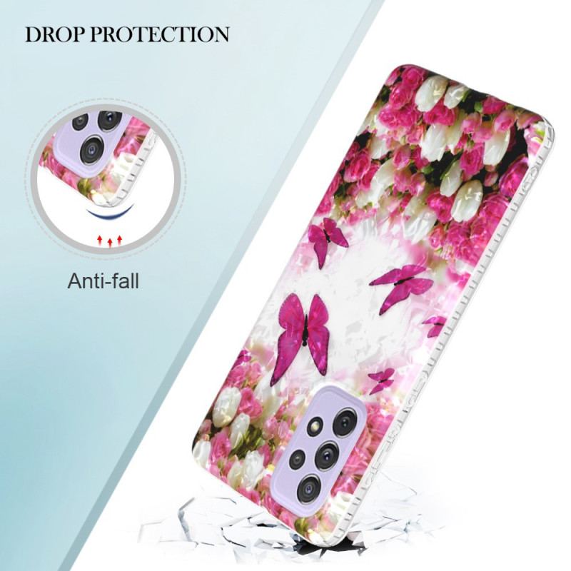 Cover Samsung Galaxy A23 5G Stilfulde Sommerfugle