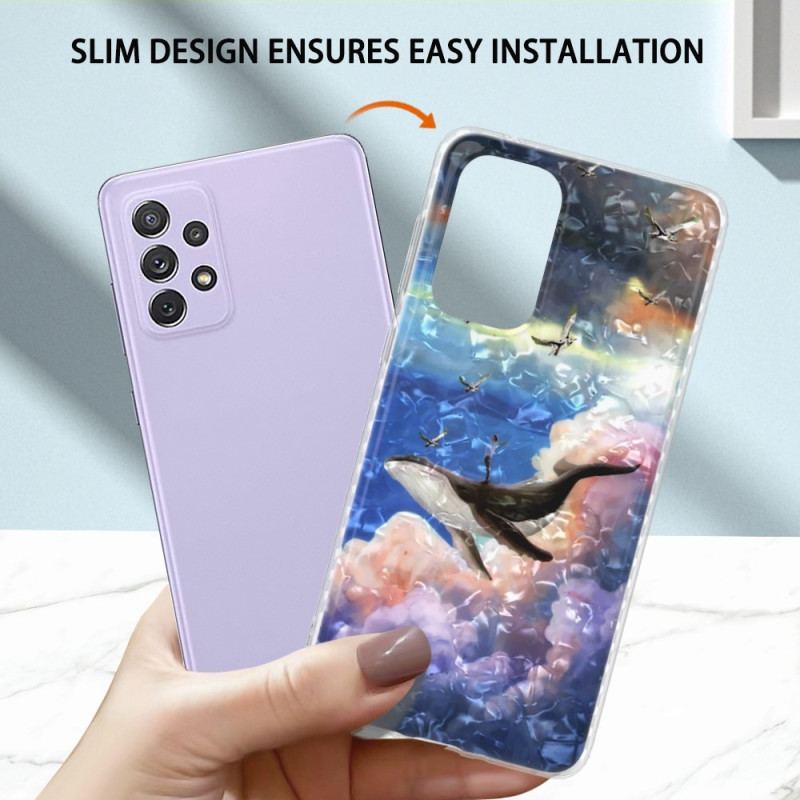 Cover Samsung Galaxy A23 5G Stiliseret Hval