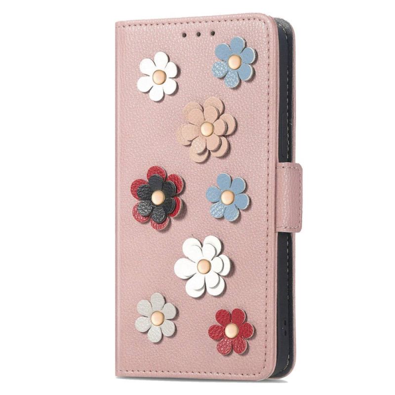 Flip Cover Samsung Galaxy A23 5G 3d Blomster