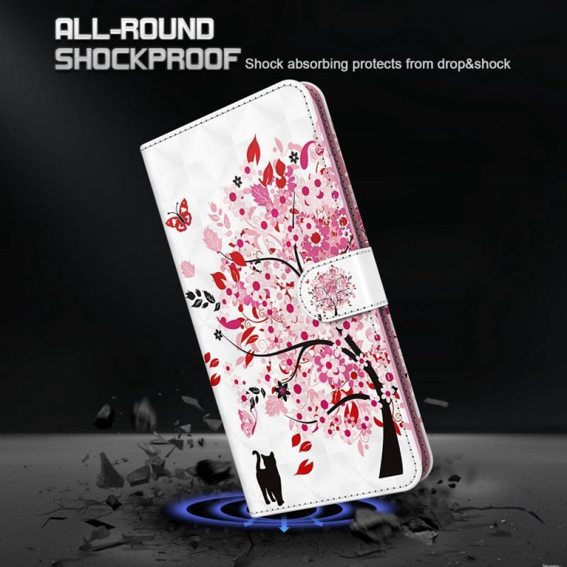 Flip Cover Samsung Galaxy A23 5G Med Snor Strappy Rose Tree