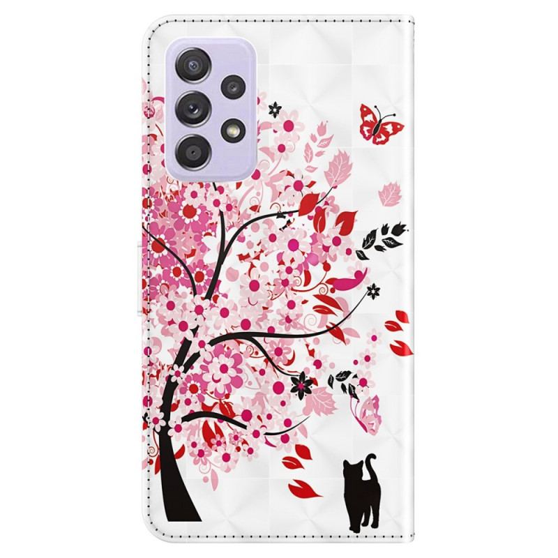 Flip Cover Samsung Galaxy A23 5G Med Snor Strappy Rose Tree