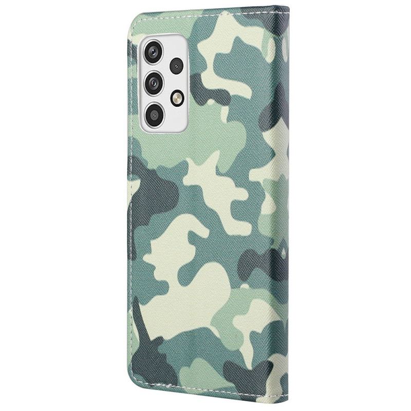 Flip Cover Samsung Galaxy A23 5G Militær Camouflage