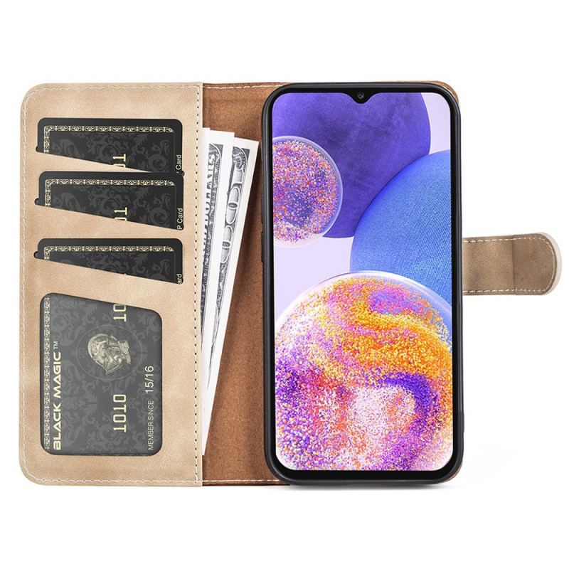 Læder Cover Samsung Galaxy A23 5G Grafisk Mønster