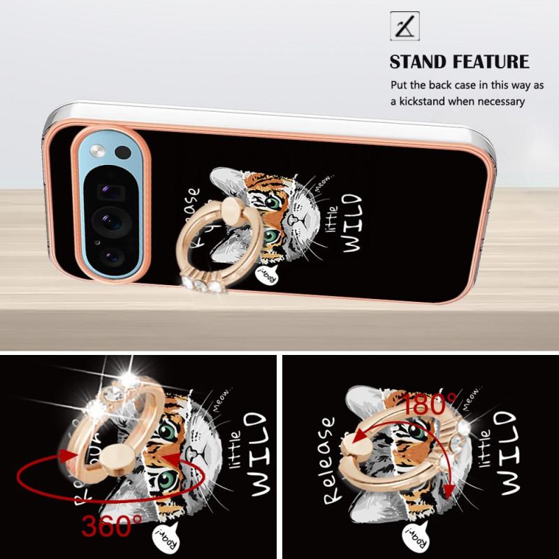 Cover Google Pixel 9 Pro Xl Cat / Tiger Support Ring