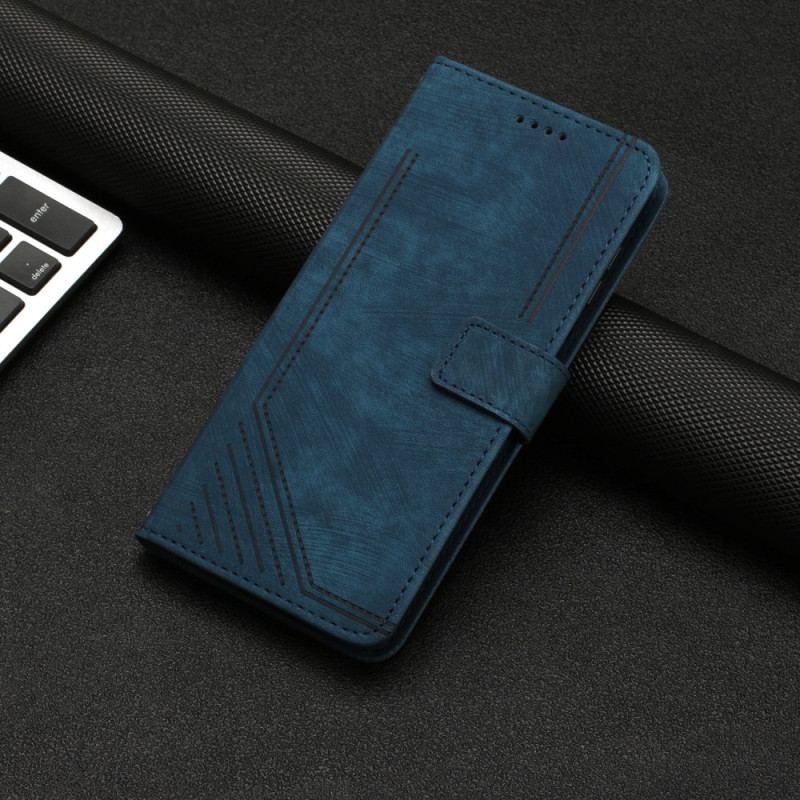 Flip Cover Google Pixel 9 Pro Xl Linjemønstre