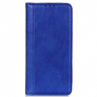 Læder Cover Google Pixel 9 Pro Xl Telefon Etui Litchi Texture Split Læder